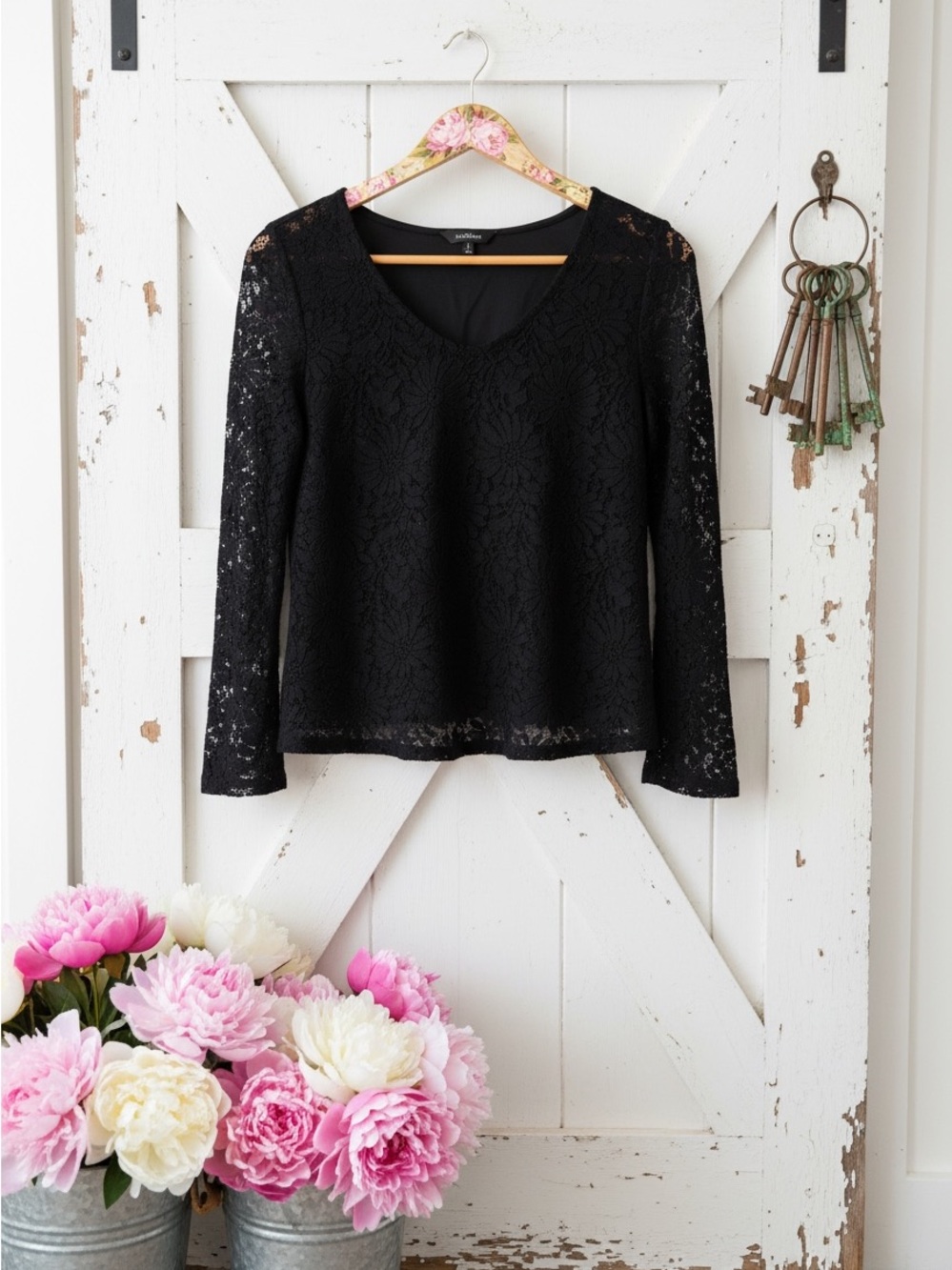Talbots lace top